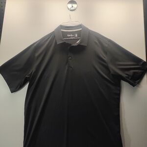 Black Polo Golf Shirt By Walter Hagen